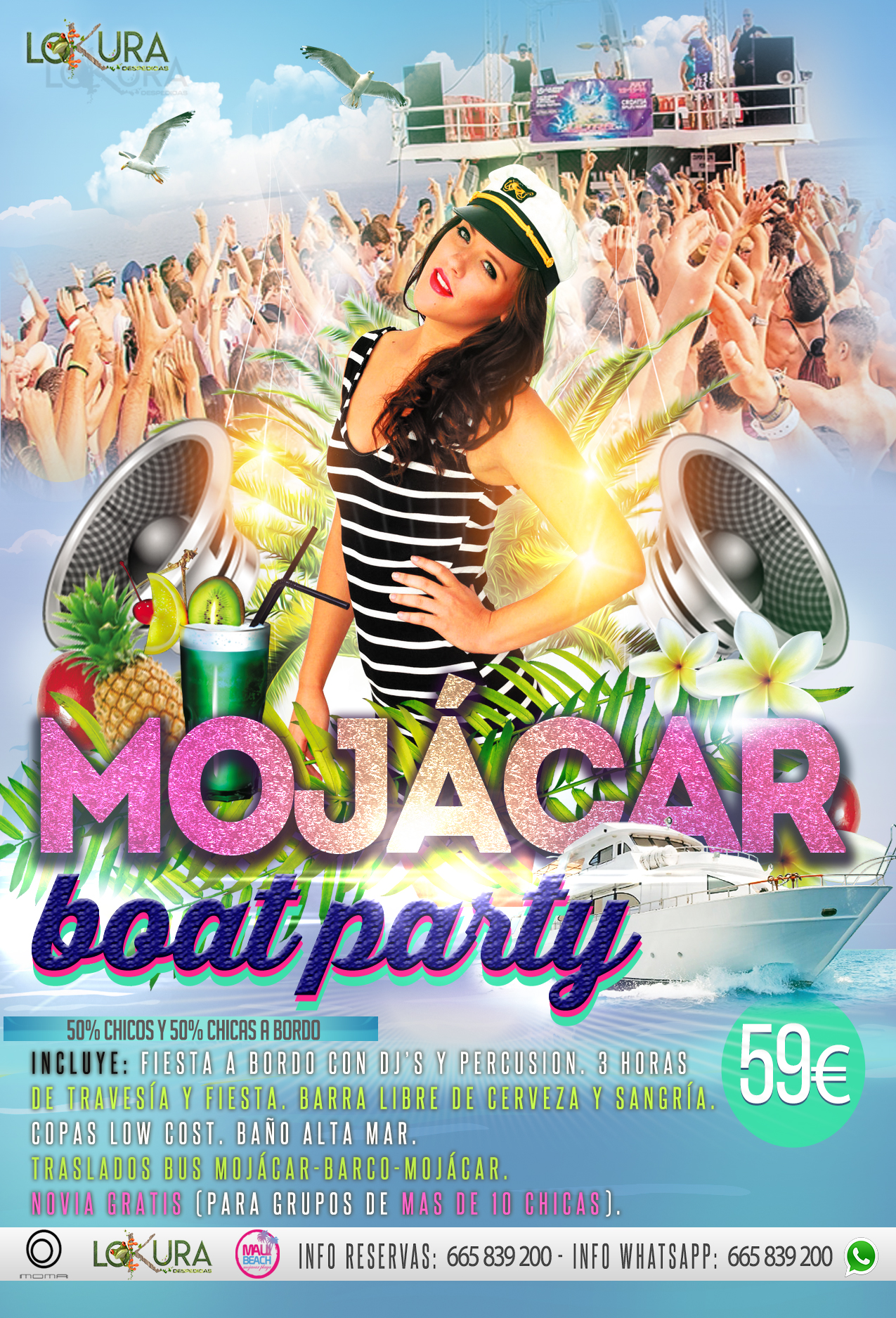 Boat Party Mojacar 2022 Lokuradespedidas.es web