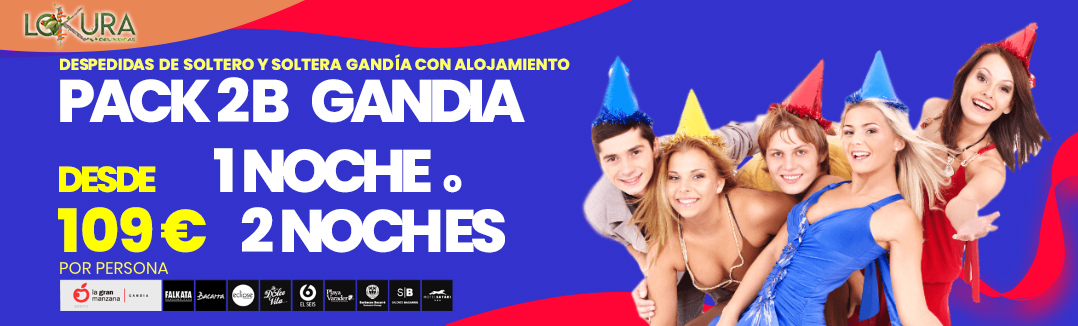 Packs 2B Premium con Alojamiento Gandia