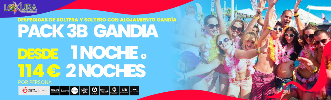 Packs 3B Club con Alojamiento Gandia