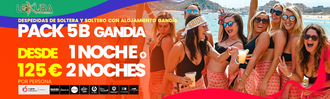 Packs 5B Diamond con Alojamiento Gandia